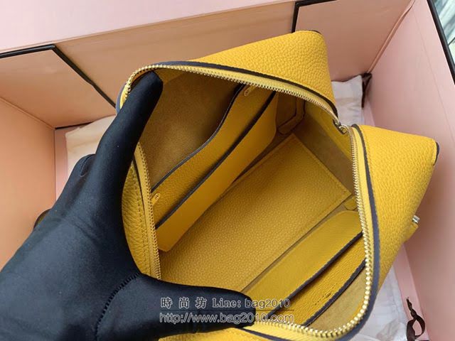 DELVAUX女包 2019春夏款 全新Cool Box優質牛皮 德爾沃女手提包 Cl0028 小方包太陽黃 Delvaux單肩包  fcs1274